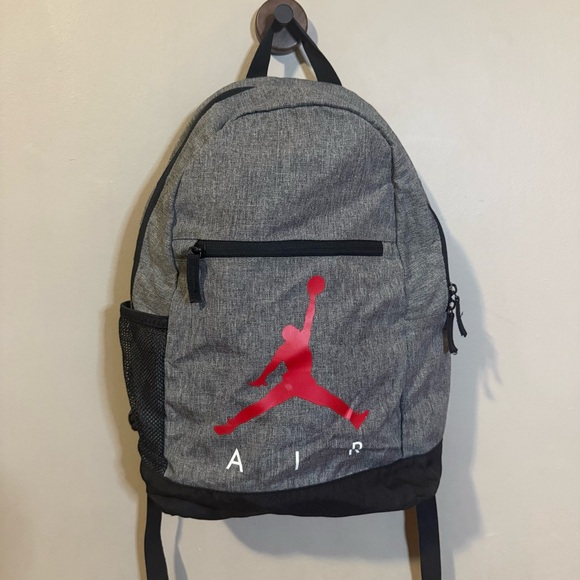 Nike Air Jordan Backpack – Carbon Heather Gray – Jumpman Logo - Picture 1 of 8